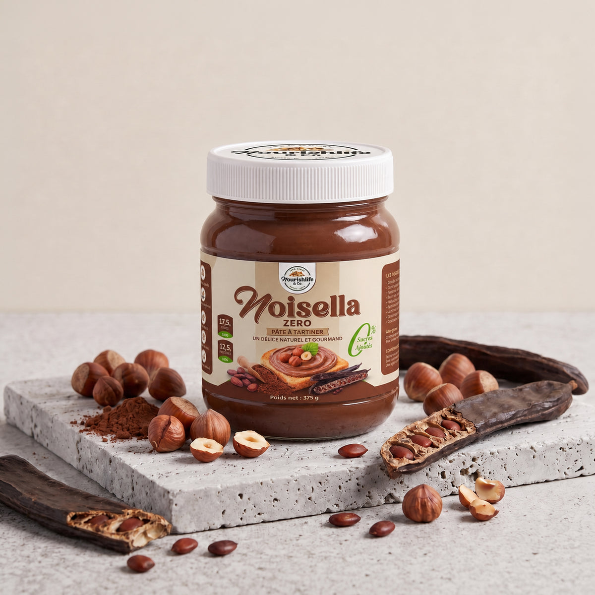 Noisella -sans sucre 375g