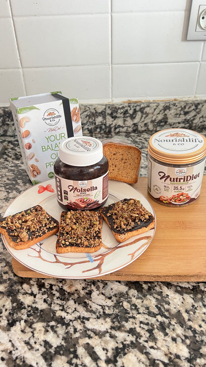 Pack nutridiet 1kg/noisella400g sans sucre ajouté