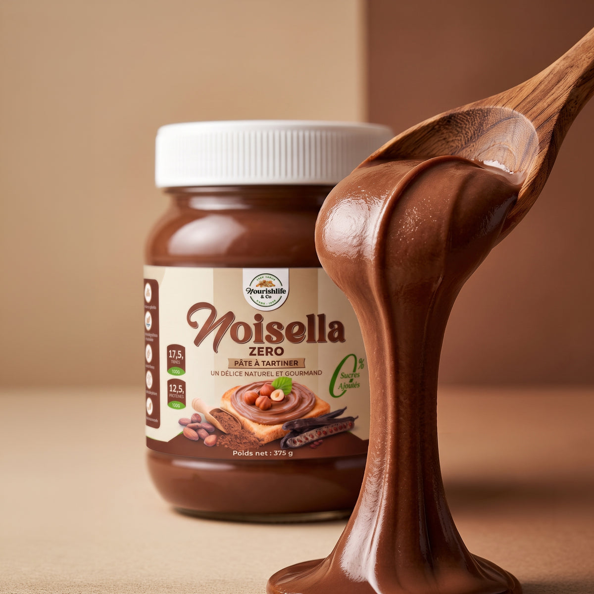 Noisella -sans sucre 375g