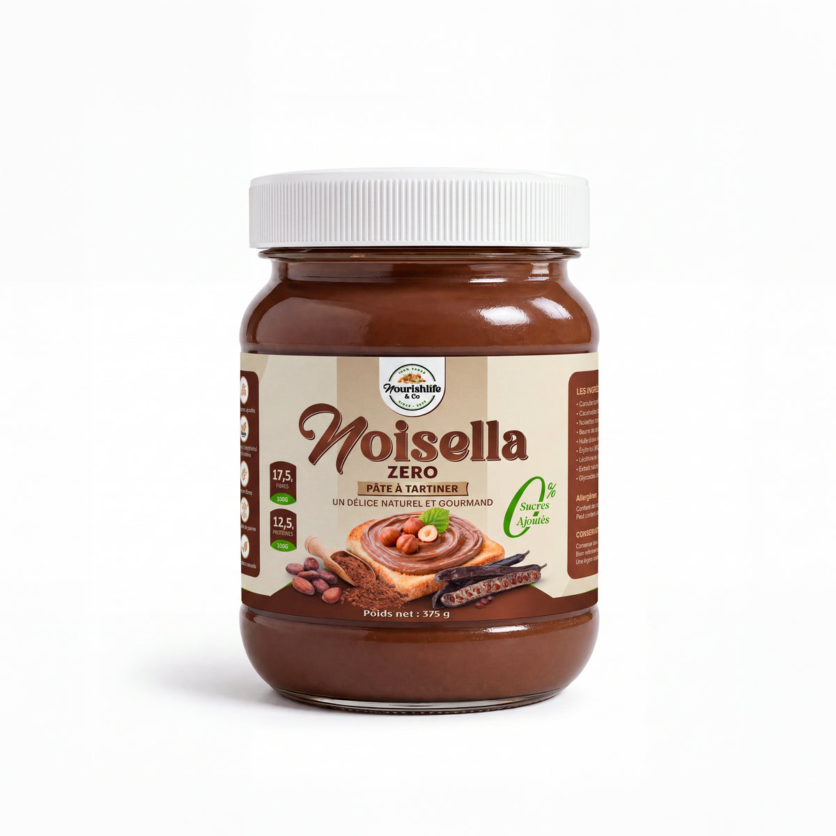 Noisella -sans sucre 375g