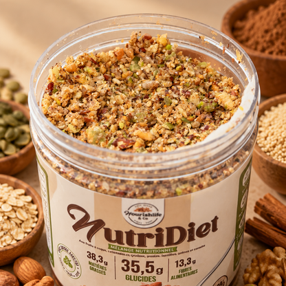 NUTRIDIET / 500g– Mélange nutritionnel sans sucres ajoutés