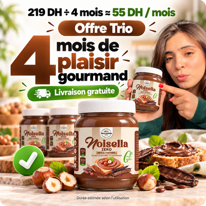 Noisella sans sucre - Offre trio